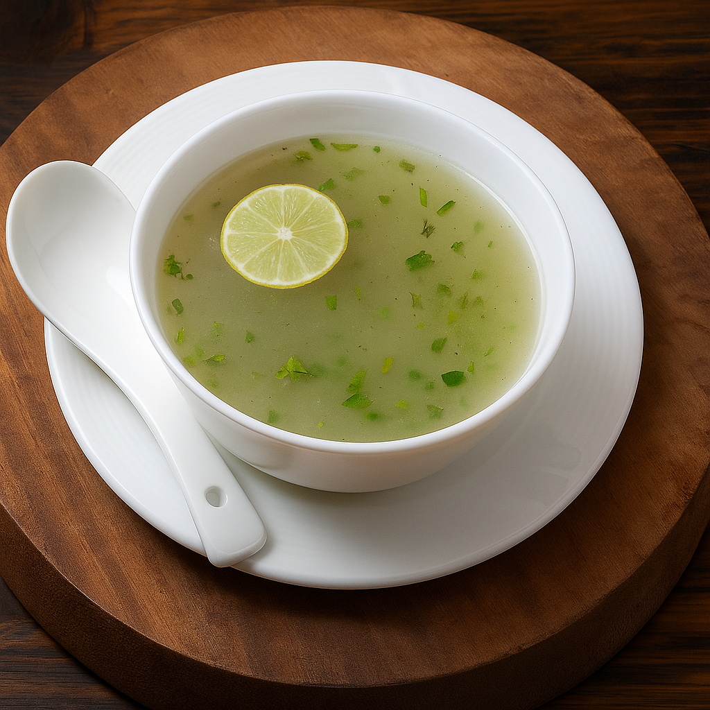 Lemon Coriander Veg Soup